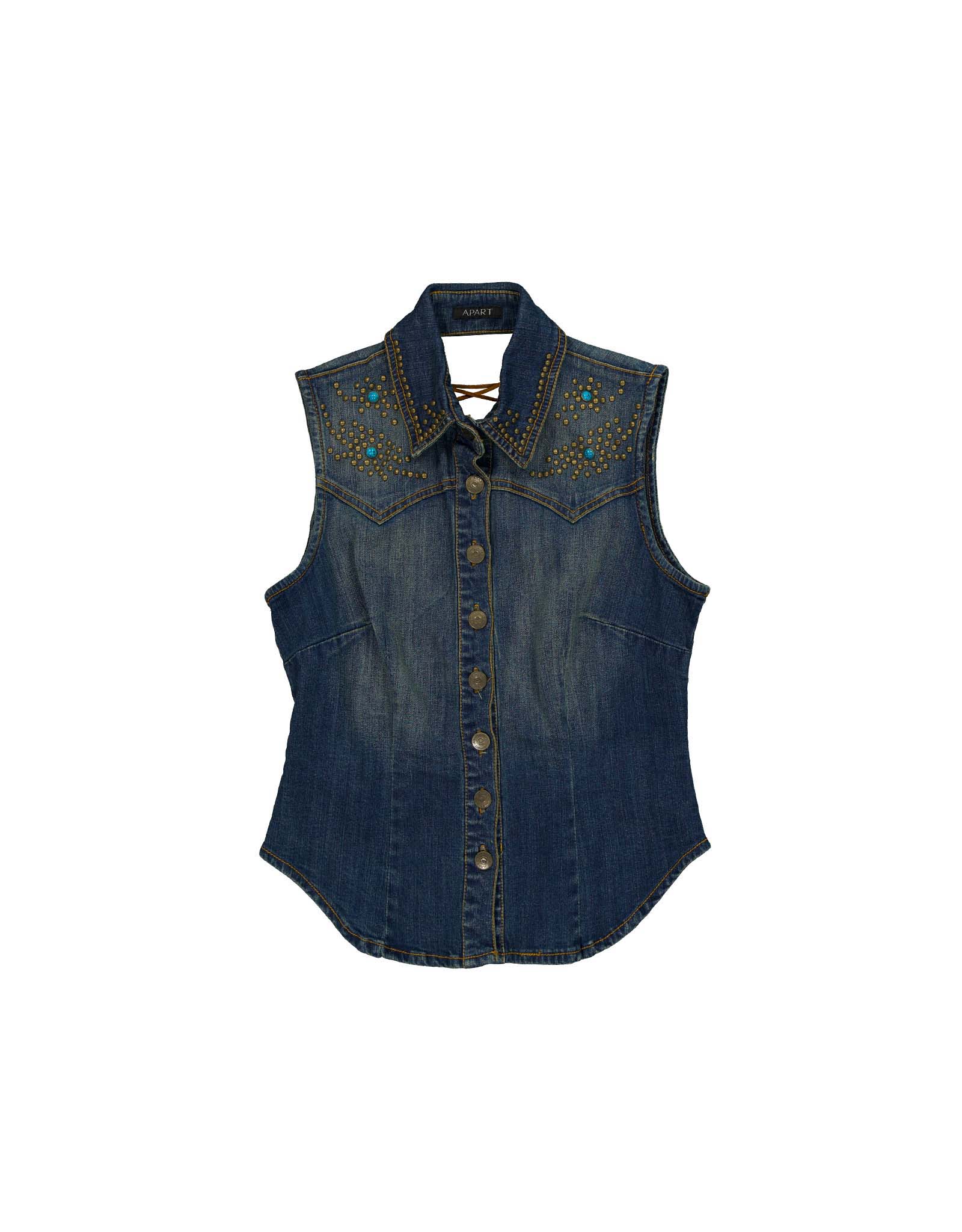 Apart moteriška denim viršutinė dalis