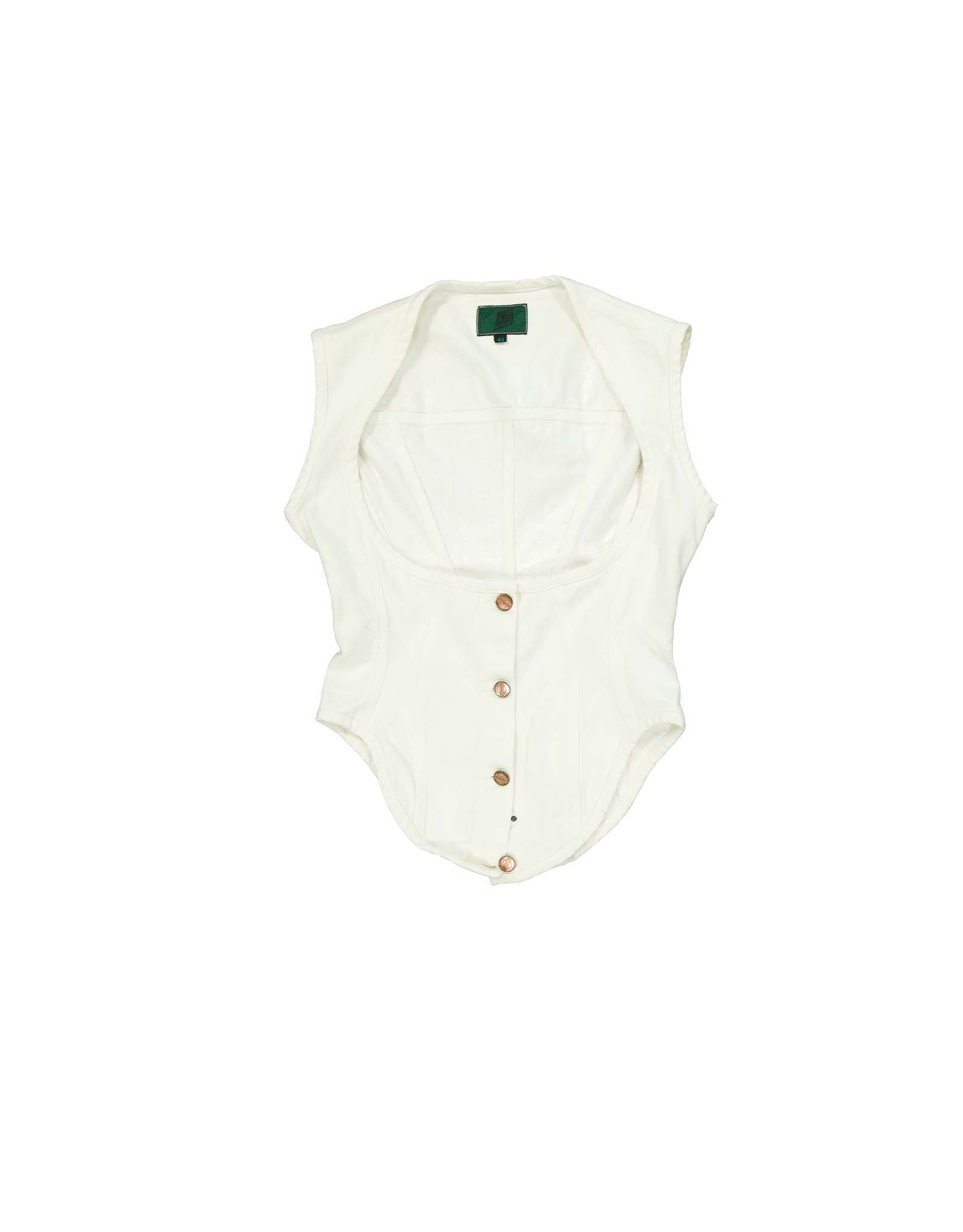 Gaultier Junior moteriški denim liemenė