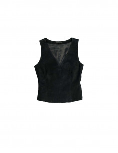 Sisley women's suede leather sleeveless top