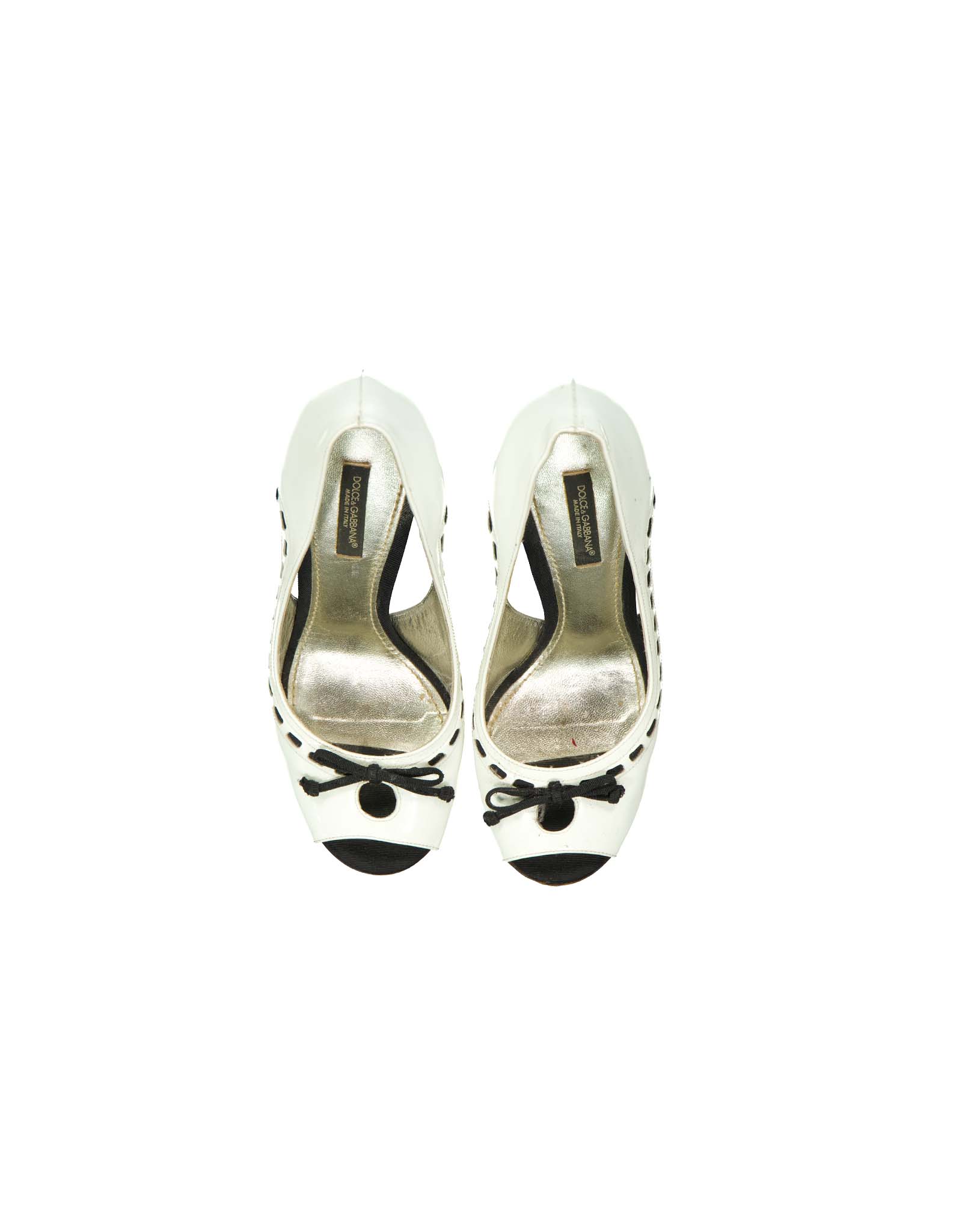 【関税＆送料込み】Dolce & Gabbana White Leather Slippers 23602113_54038902_600.jpg