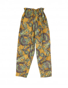 Vintage women's silk cigarette trousers