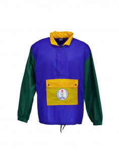 ジャケット・アウター 50s VINTAGE SATAIN PULLOVER SHIRT BLUE Vintage men's pullover jacket 1992