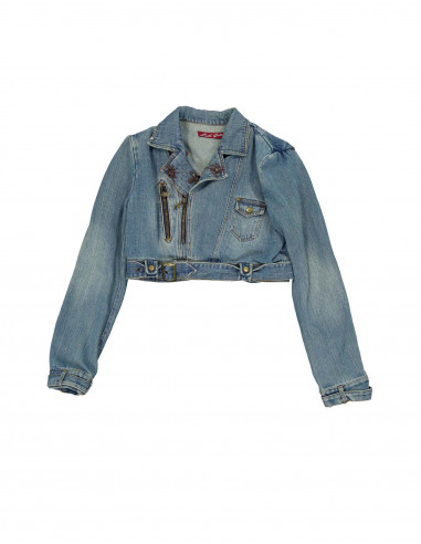 希少A.PRESSE × everyone Denim Jacket S Forever 21 Cropped Blue Jean Jacket – New2You LX