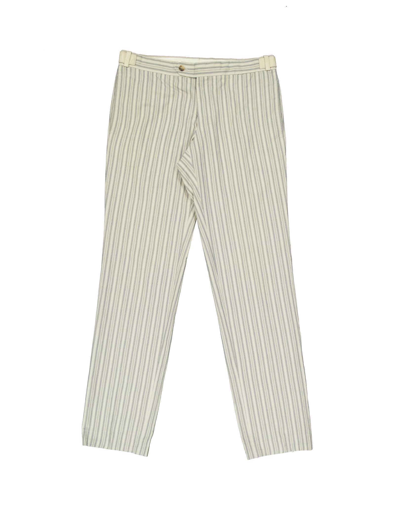 Hermes vintage Mens striped classic Pants Cotton luxury size