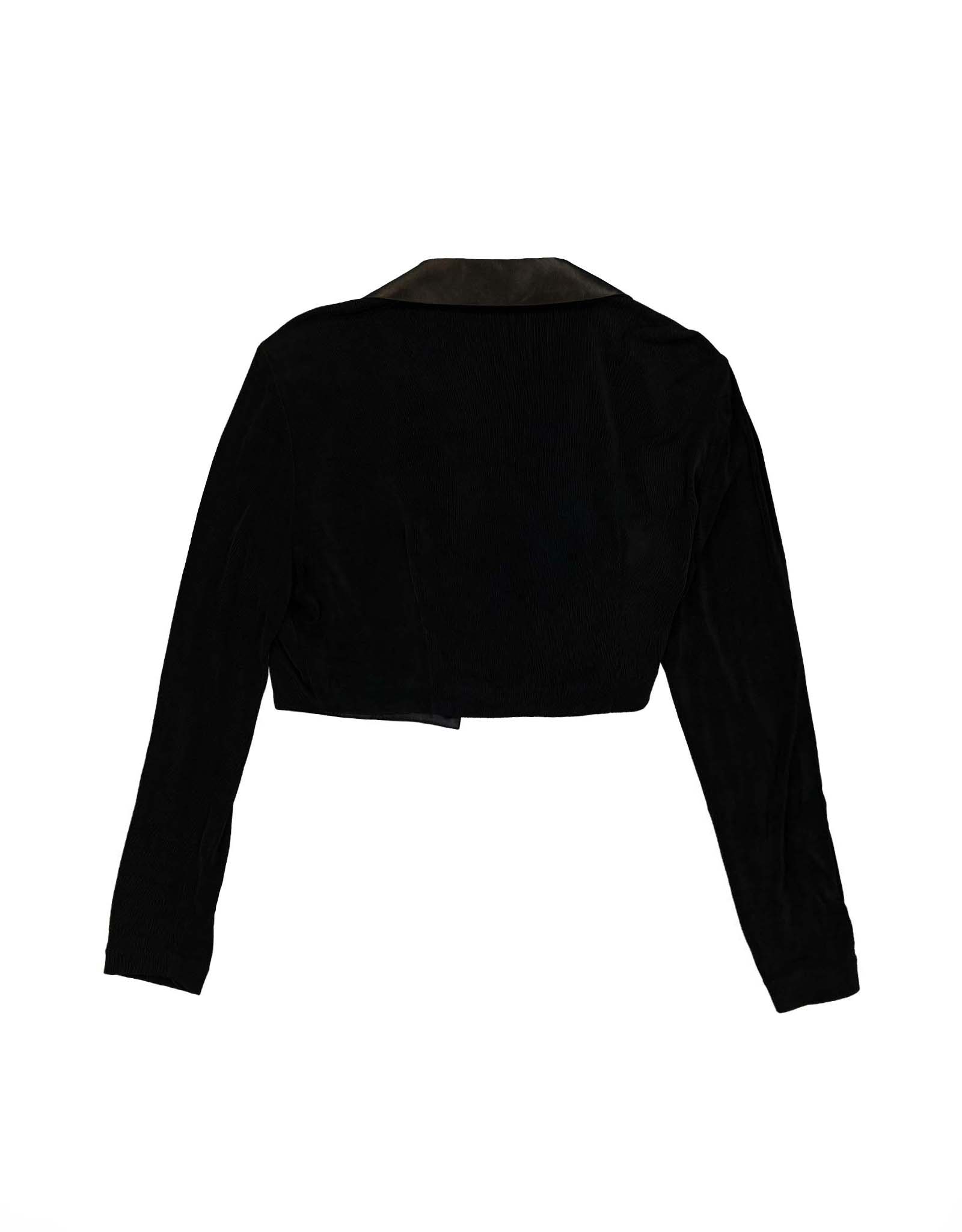 VEQUM CURVE ARM SHORT JACKET ブラック　黒　ショート 3612230607064_2.jpg?v=1709216655