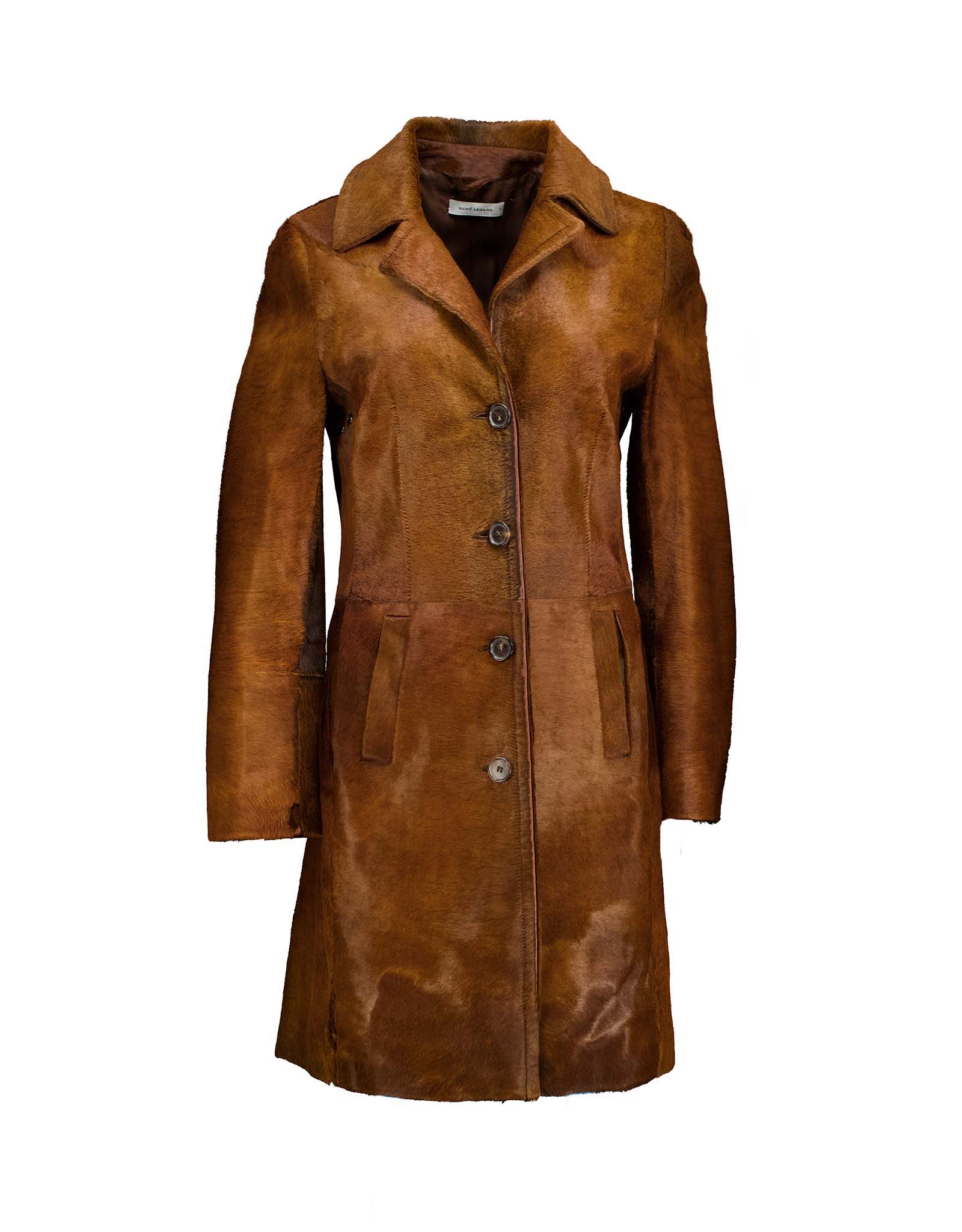 Rene Lezard women's real fur coat