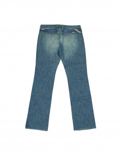 【SATIIIZ】Laton Strap Stone Denim Pants Doiff Twisted Denim Pants - satiiiz