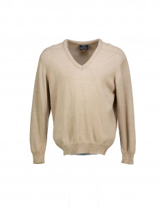 Vintage men's V-neck wool sweater