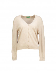 Wool Sweaters Benetton Cardigans Sale Green Crew Neck Cardigan In