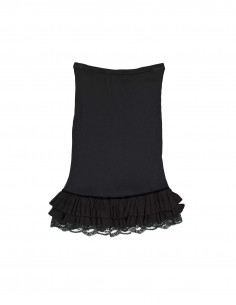 ◆Loulouseoul◆ Heart Dot Midi Skirt Black FALSE Love Skirt – Hell Bunny