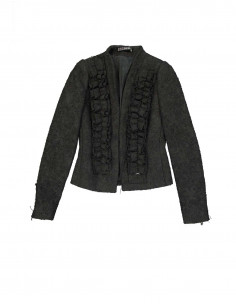 Kero　IRENE Shadow Plaid Jacket Kero IRENE Shadow Plaid Jacket Black-and-white tweed jacket