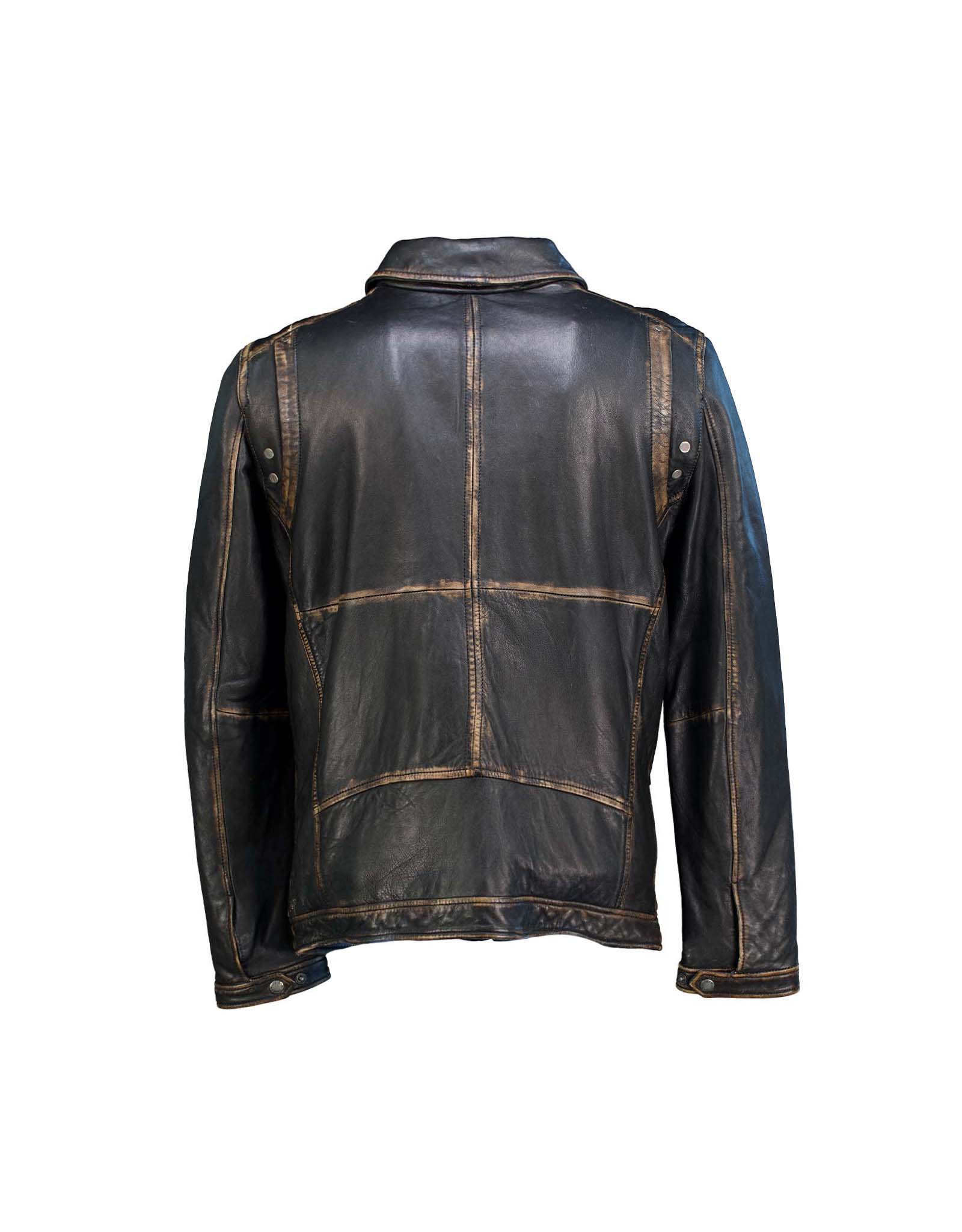 Roughneck Washed leather mustang jacket ROUGHNECK】韓国人気