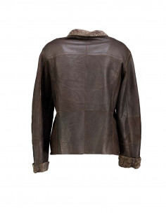 Armani Collezioni women's real leather shearling jacket