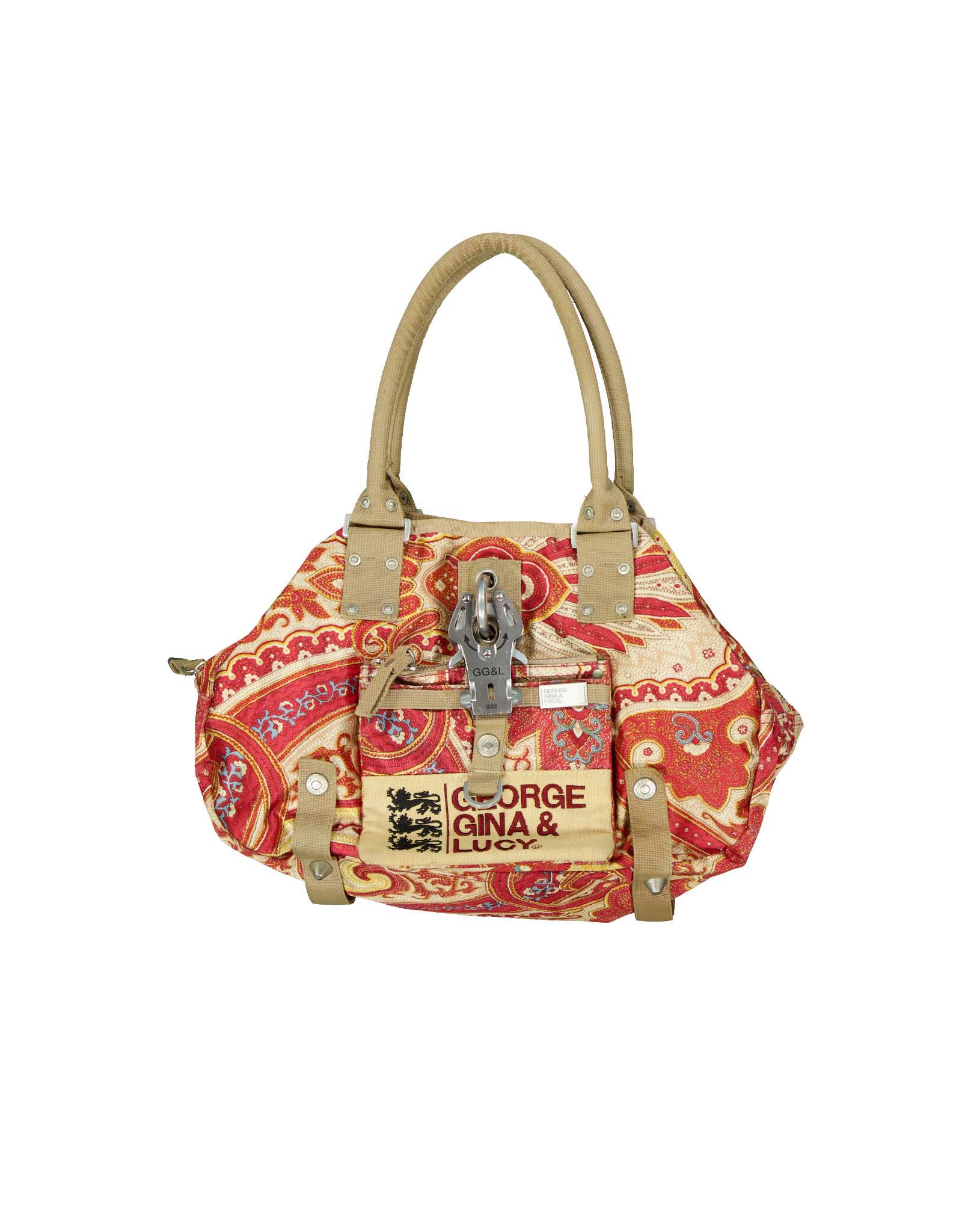 美品 GEORGE GINA & LUCY フォックスプリント トートバッグ Amazon