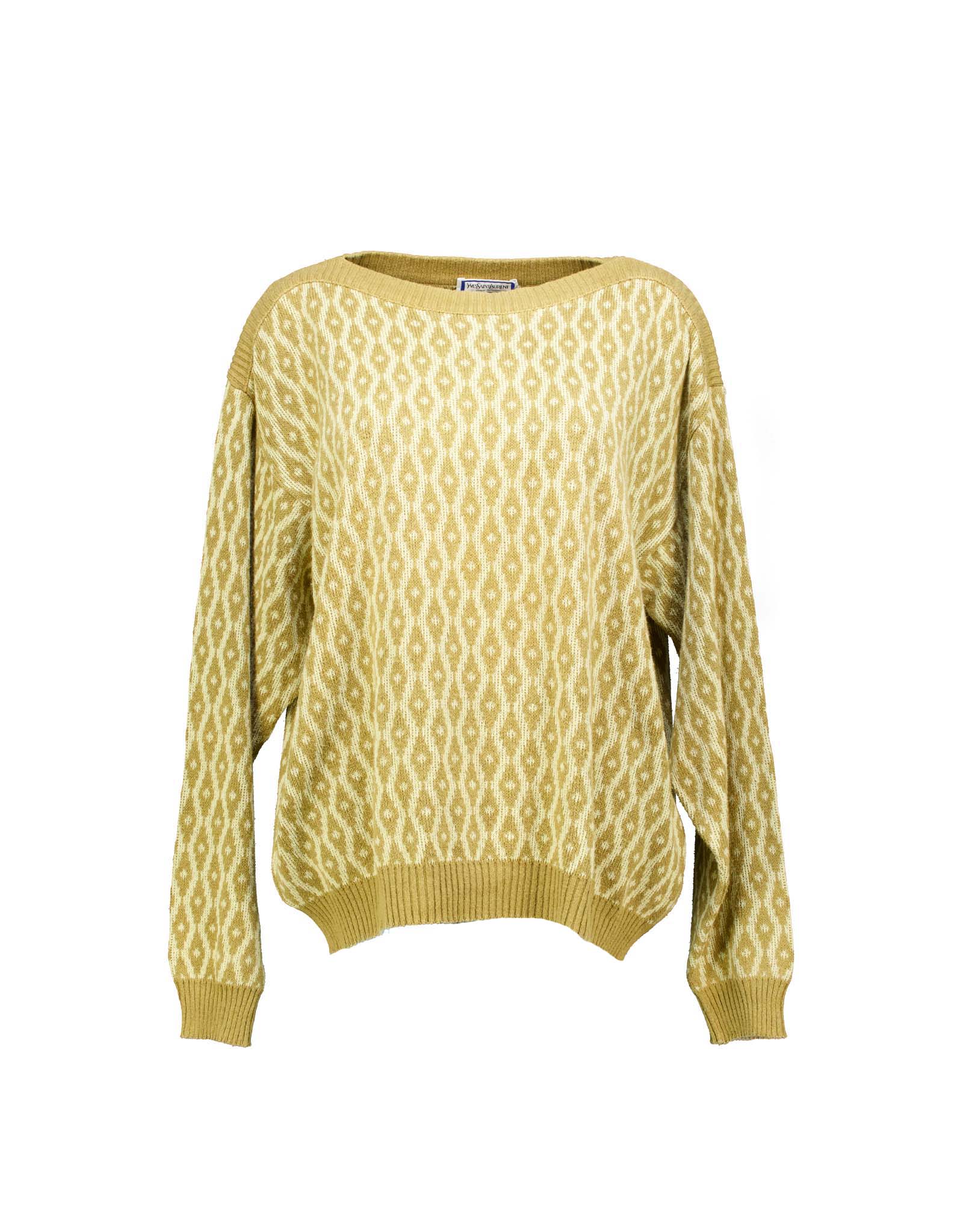 Yves Saint Laurent women's boat neck sweater
