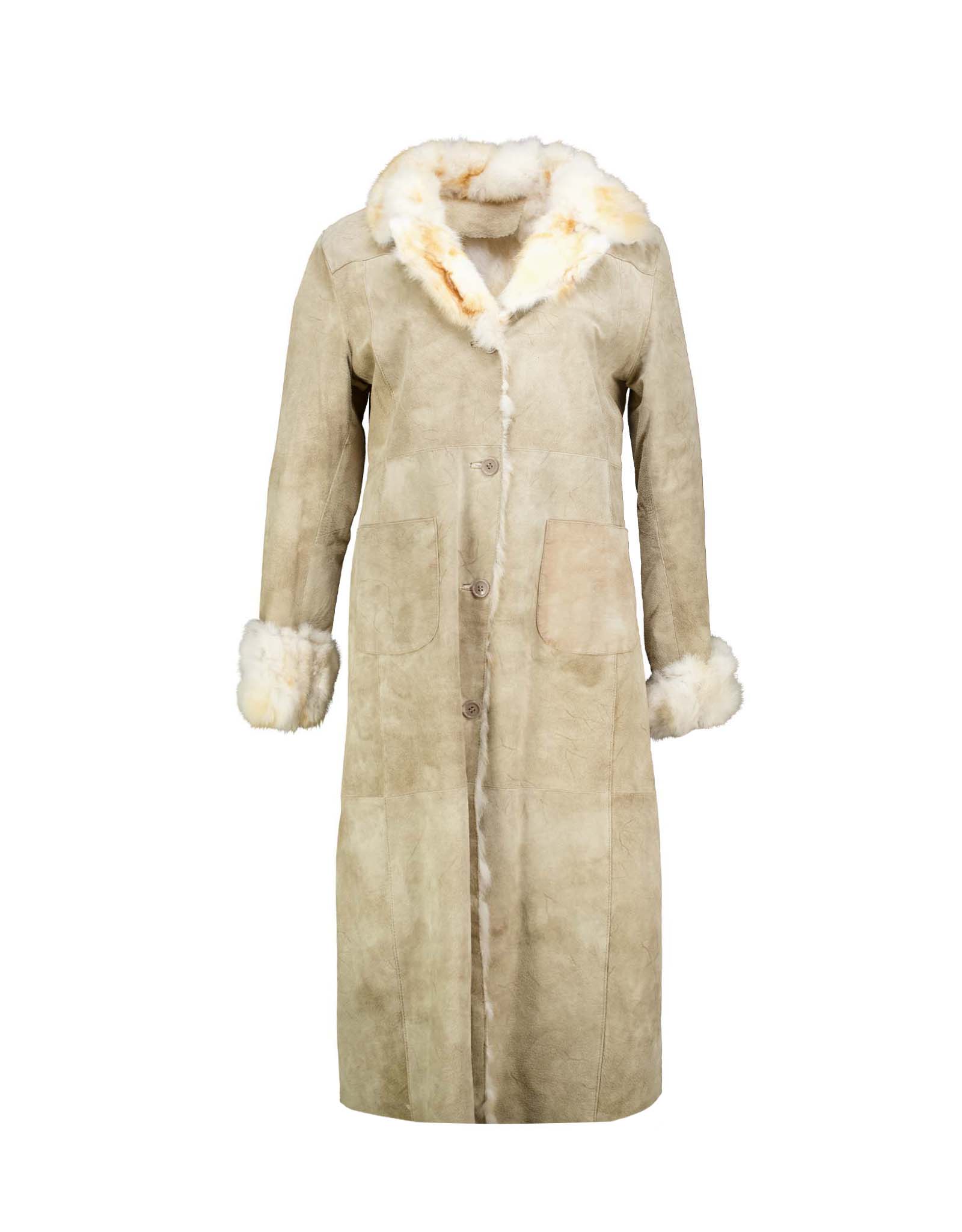 Vintage women's suede leather coat