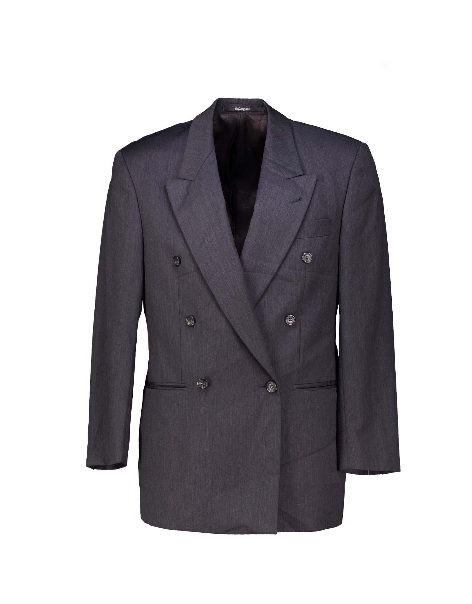 Yves Saint Laurent men's gray wool tailored jacket Yves Saint Laurent men's gray wool tailored jacket