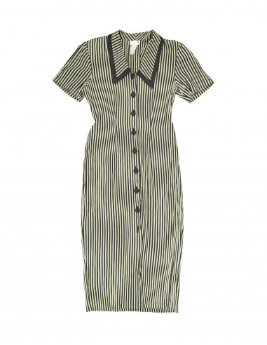 Scarlett vintage women's 80's brown pinstripe dress Scarlett vintage women's 80's brown pinstripe dress