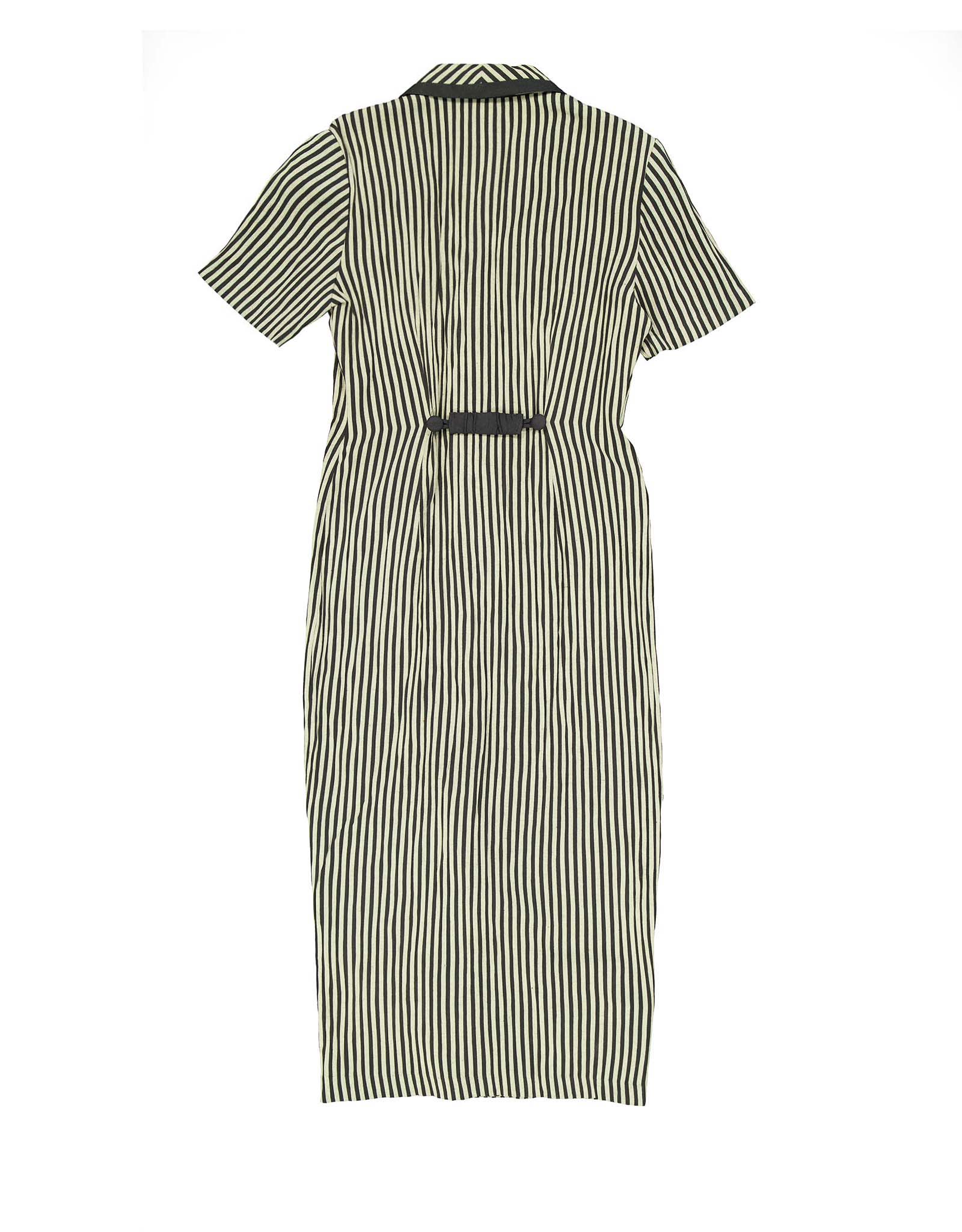 black tie dresses brown Shop Cyprus Black Sand Stripe Satin LS Shirt Midi Dress