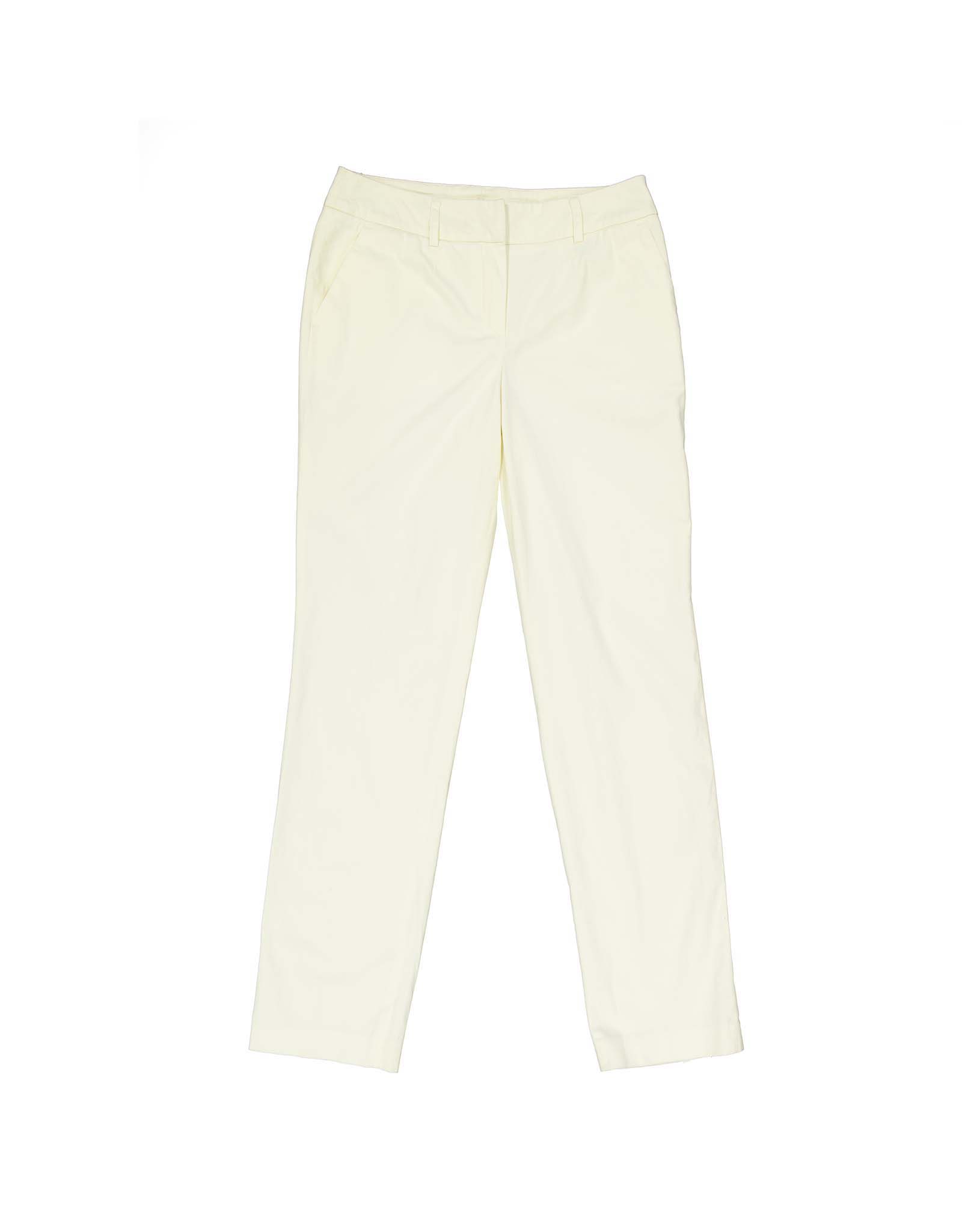 Elegance vintage women's 00's white cigarette trousers
