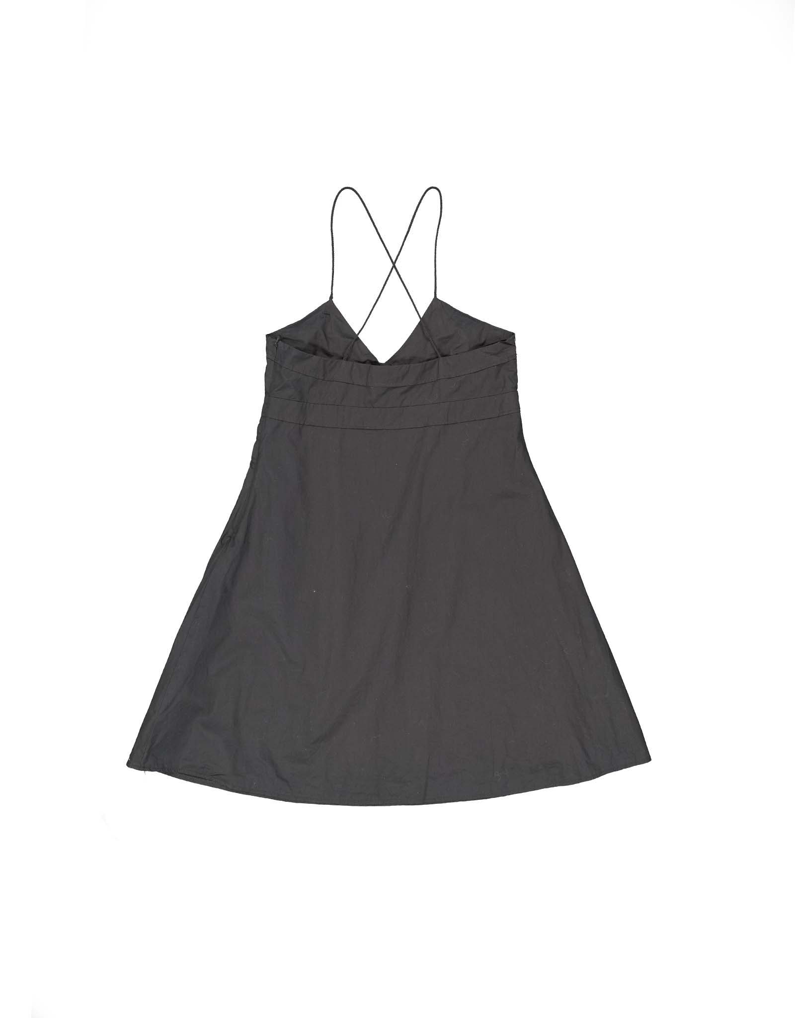 Adidas vintage women's black cotton dress