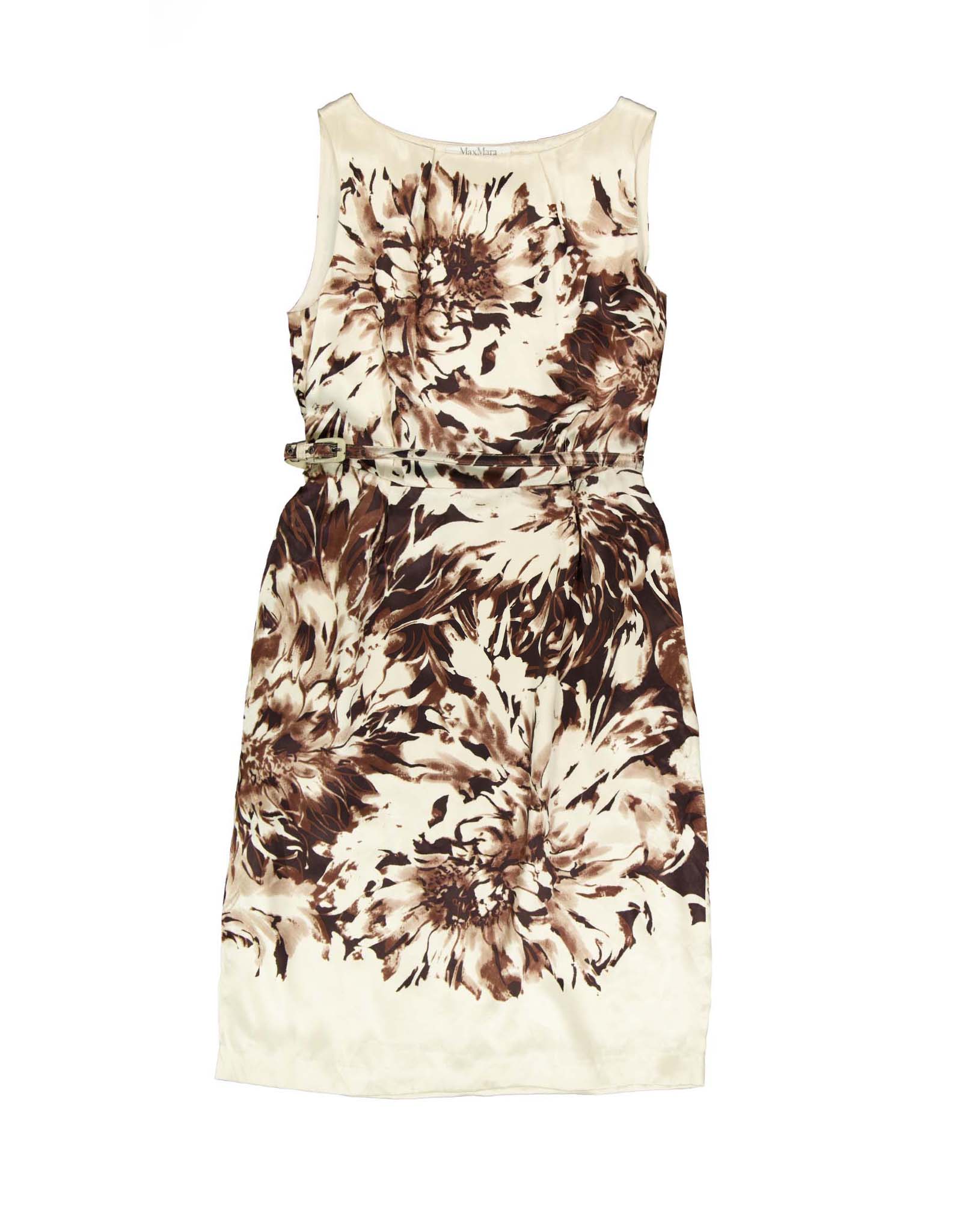 max mara brown dress Max Mara Linen Button Down Long Dress | Camel