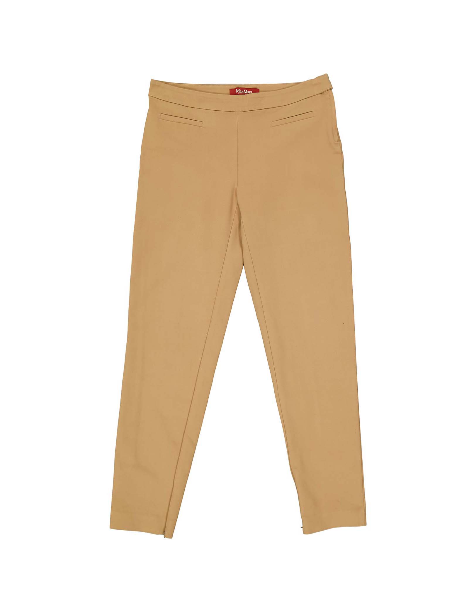 max mara cigarette pants Max Mara women's brown cigarette trousers