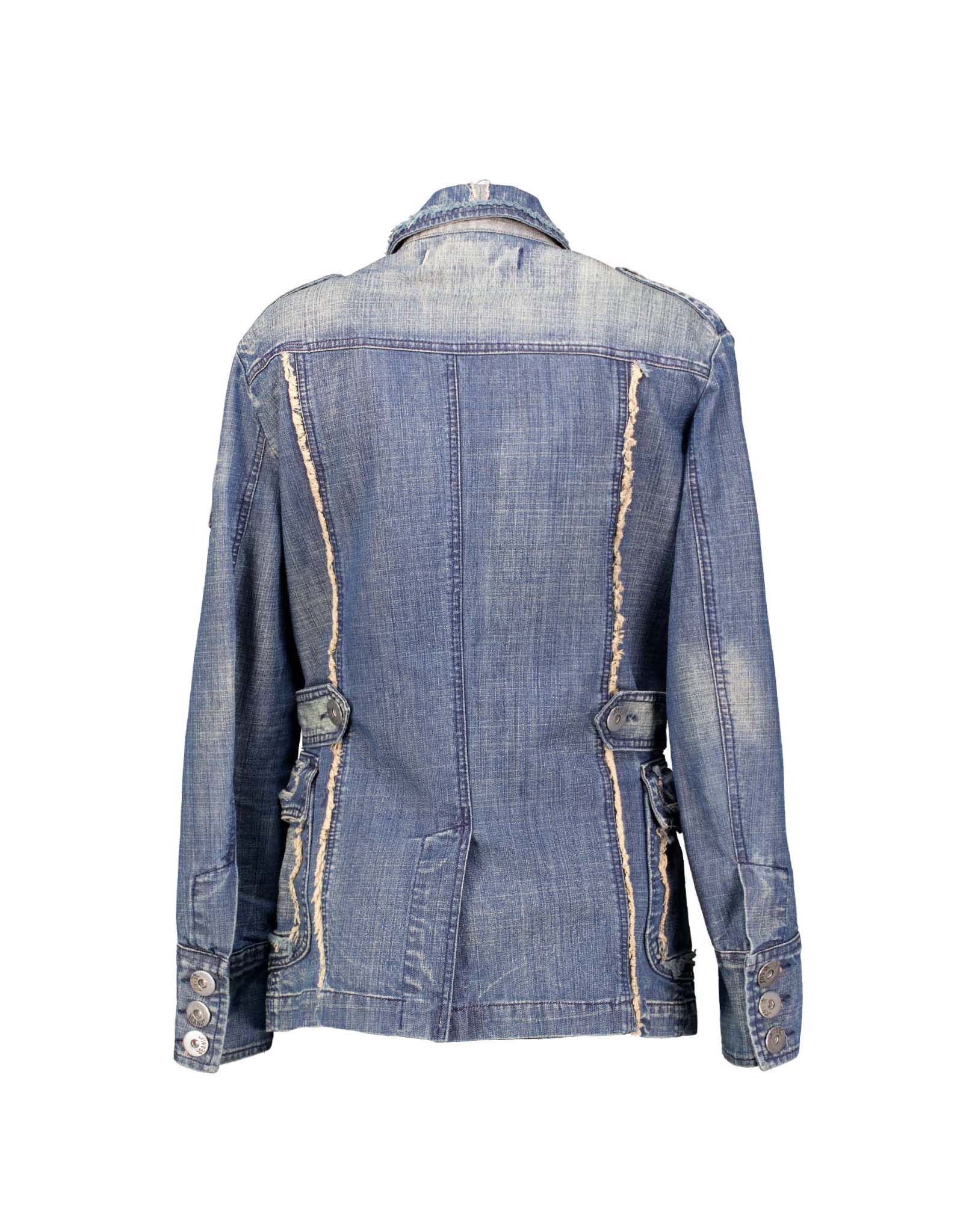 La Stagione vintage women's 00's blue Y2K denim jacket