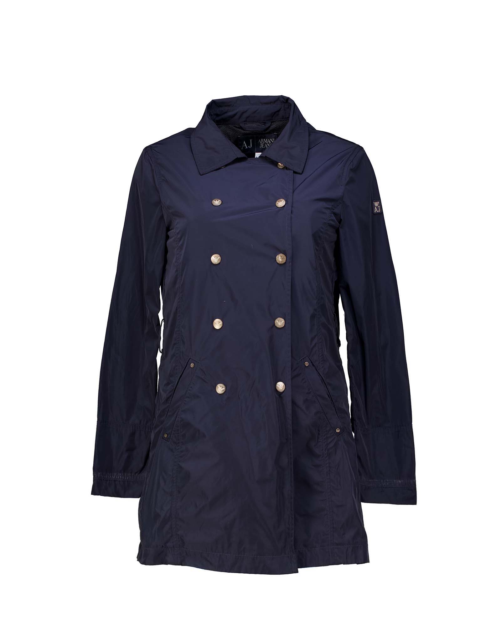 Armani Jeans women's navy blue trench coat