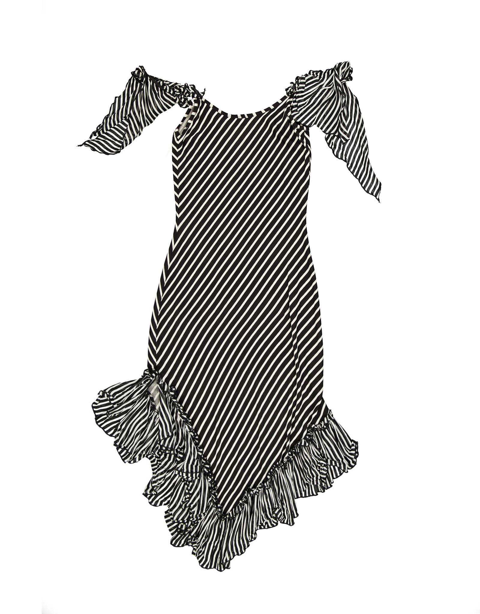 Joseph Ribkoff vintage women's 00's black pinstripe dress