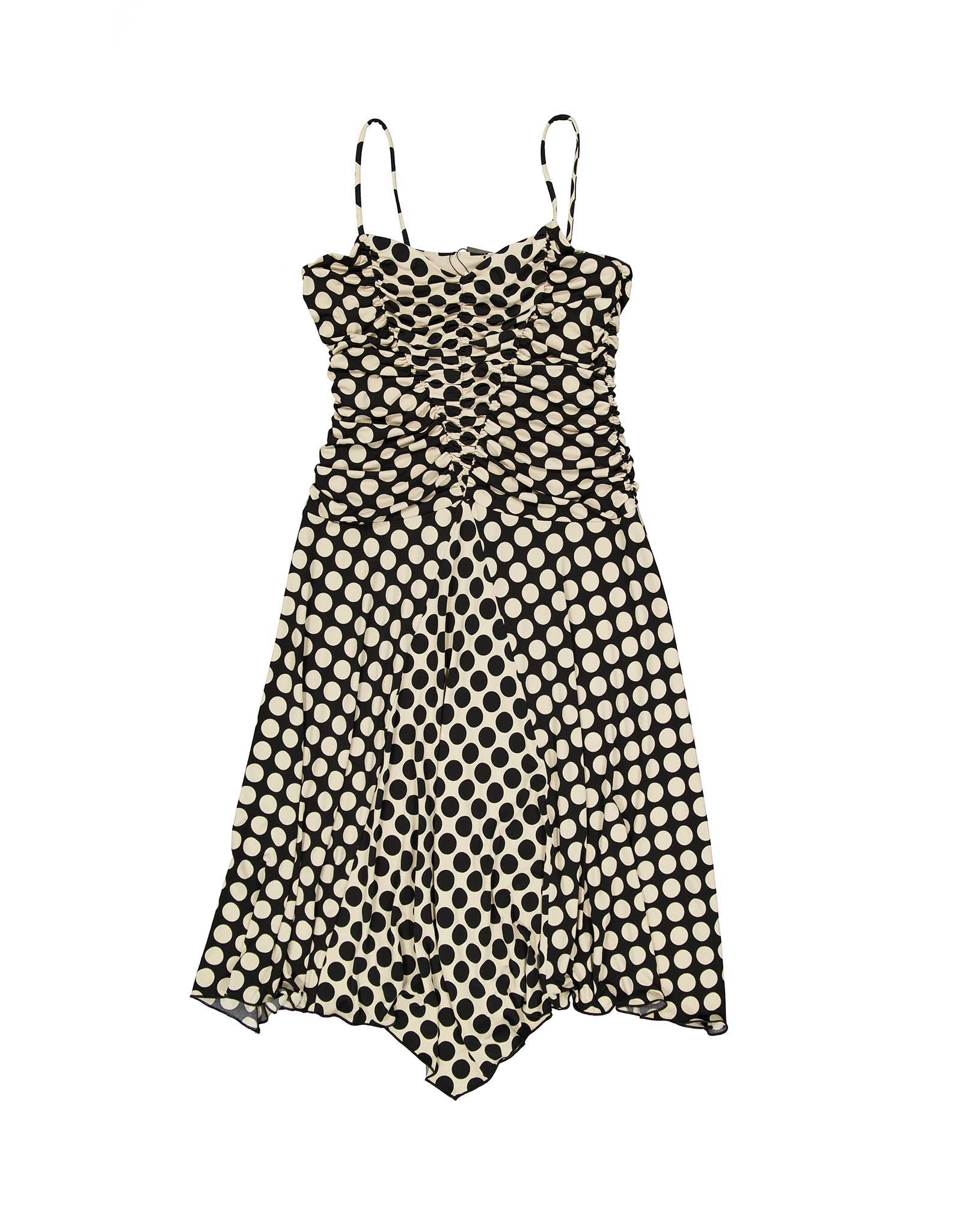 Joseph Ribkoff vintage women's 00's cream polka dot dress Joseph Ribkoff vintage women's 00's cream polka dot dress