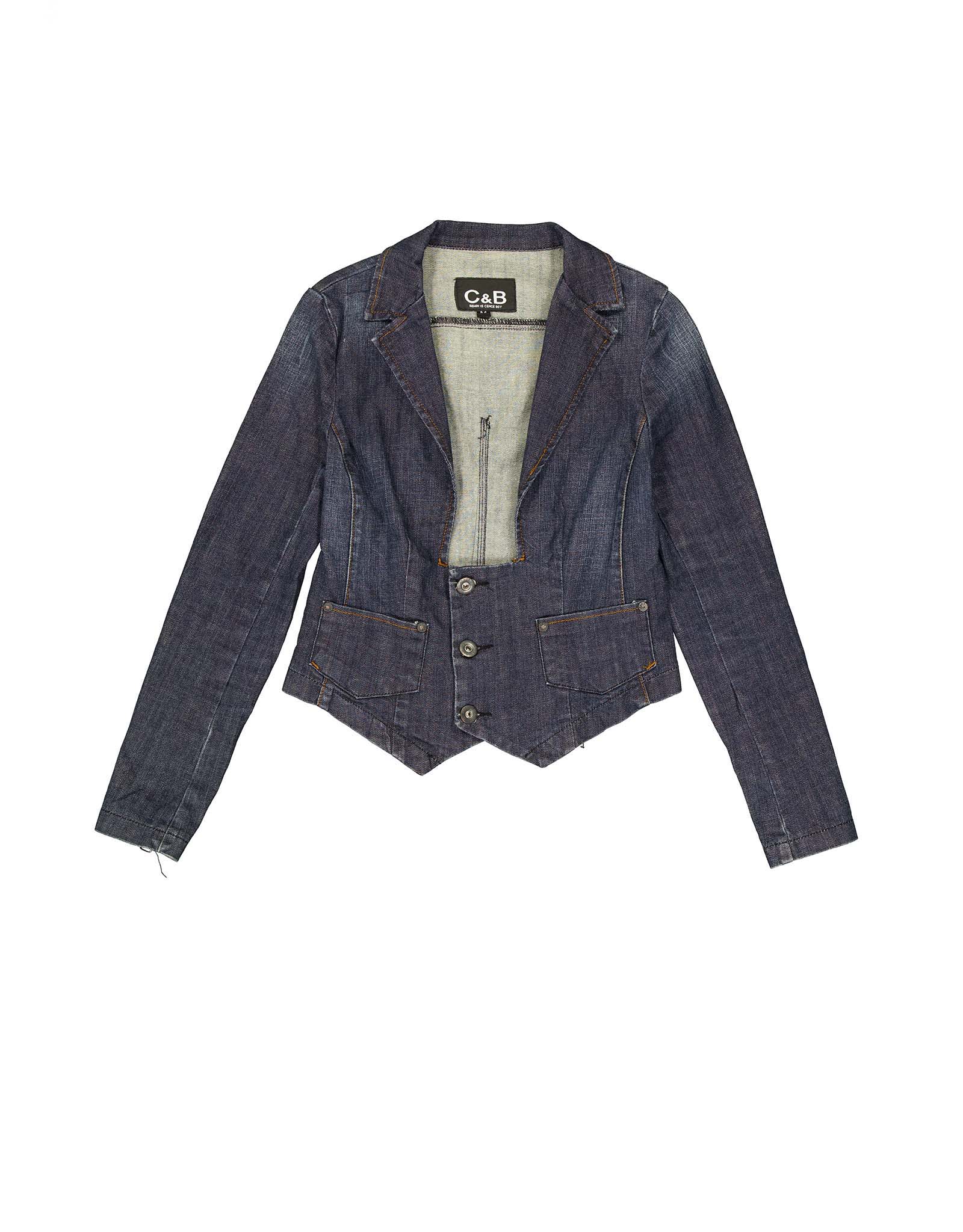 C&B vintage women's 00's blue Y2K denim jacket
