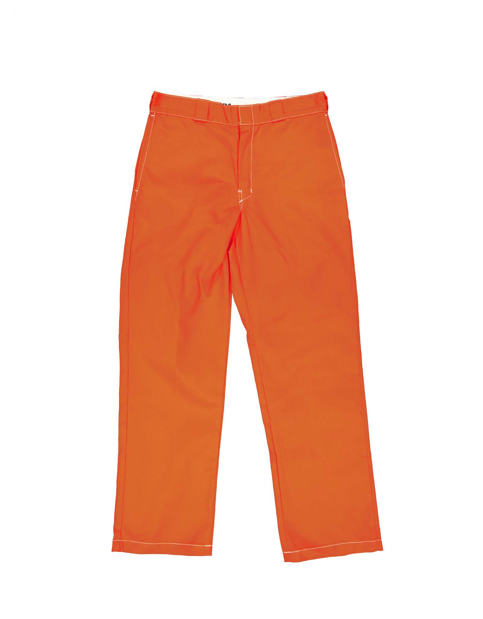 Dickies men's orange straight trousers