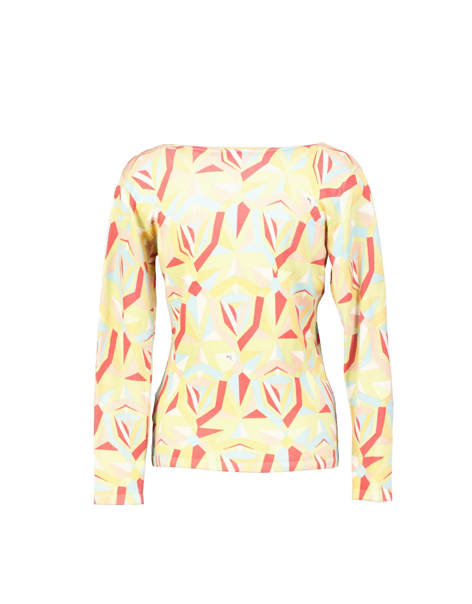 まあ太郎EMILIO PUCCI　FIRENZE ウール＆カシミヤ混 Emilio Pucci women's multi print wool blend cardigan