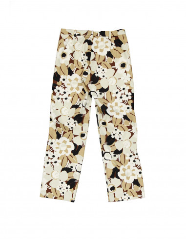 Mexx vintage women's 00's brown floral capri trousers
