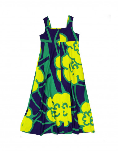finn multi print maxi dress Merry Finn vintage women's 80's multi print dress