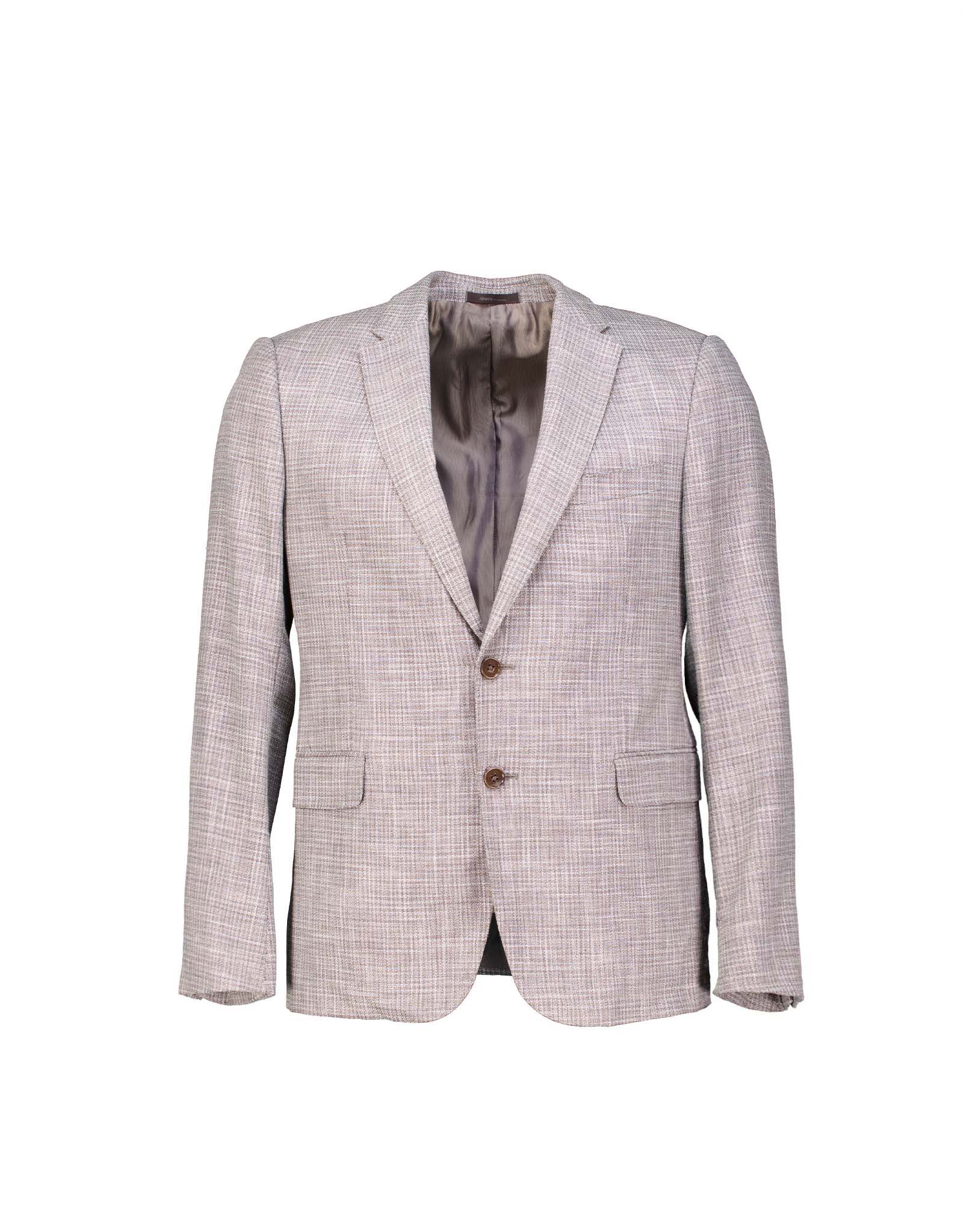 Armani Collezioni men's gray wool blend tailored jacket