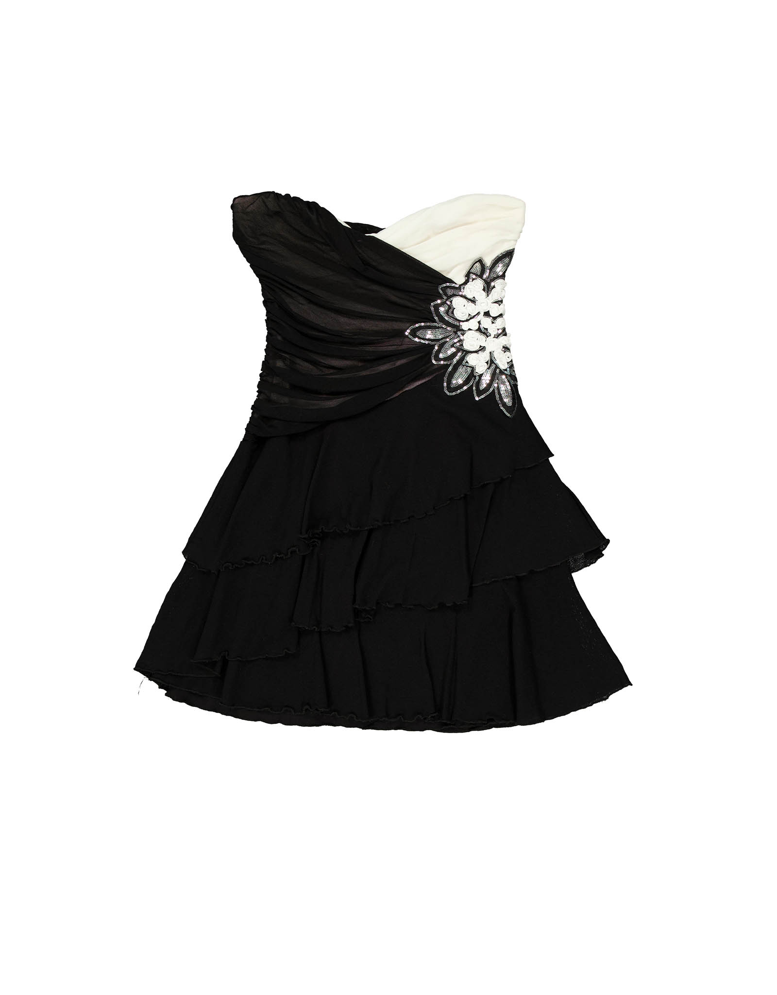 black ball gown prom dresses Deep V Neck Black Long Prom Dress, Black Formal Graduation Evening Dress,  Fluffy Ball Gown