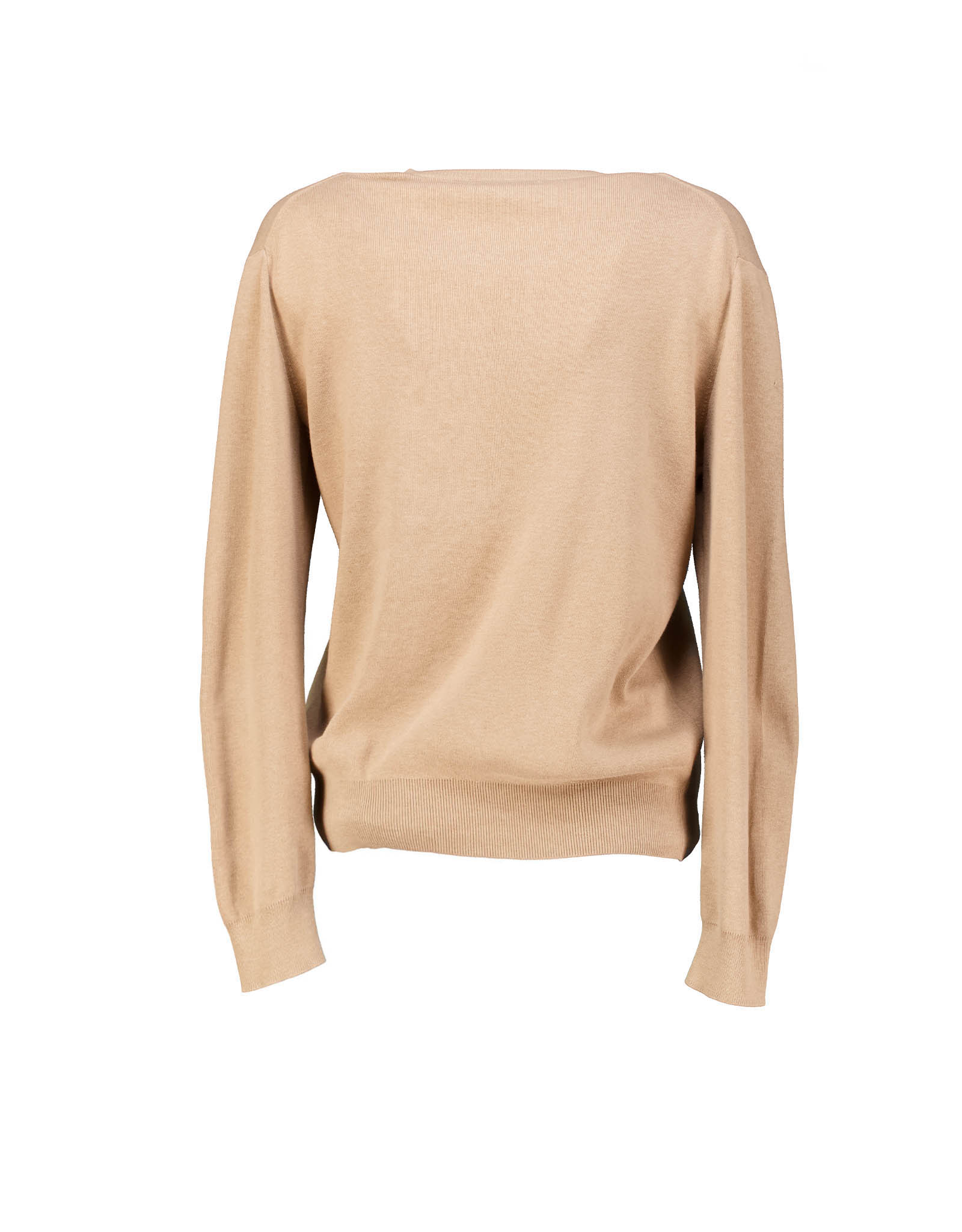 Polo Ralph Lauren women's brown cotton V-neck sweater