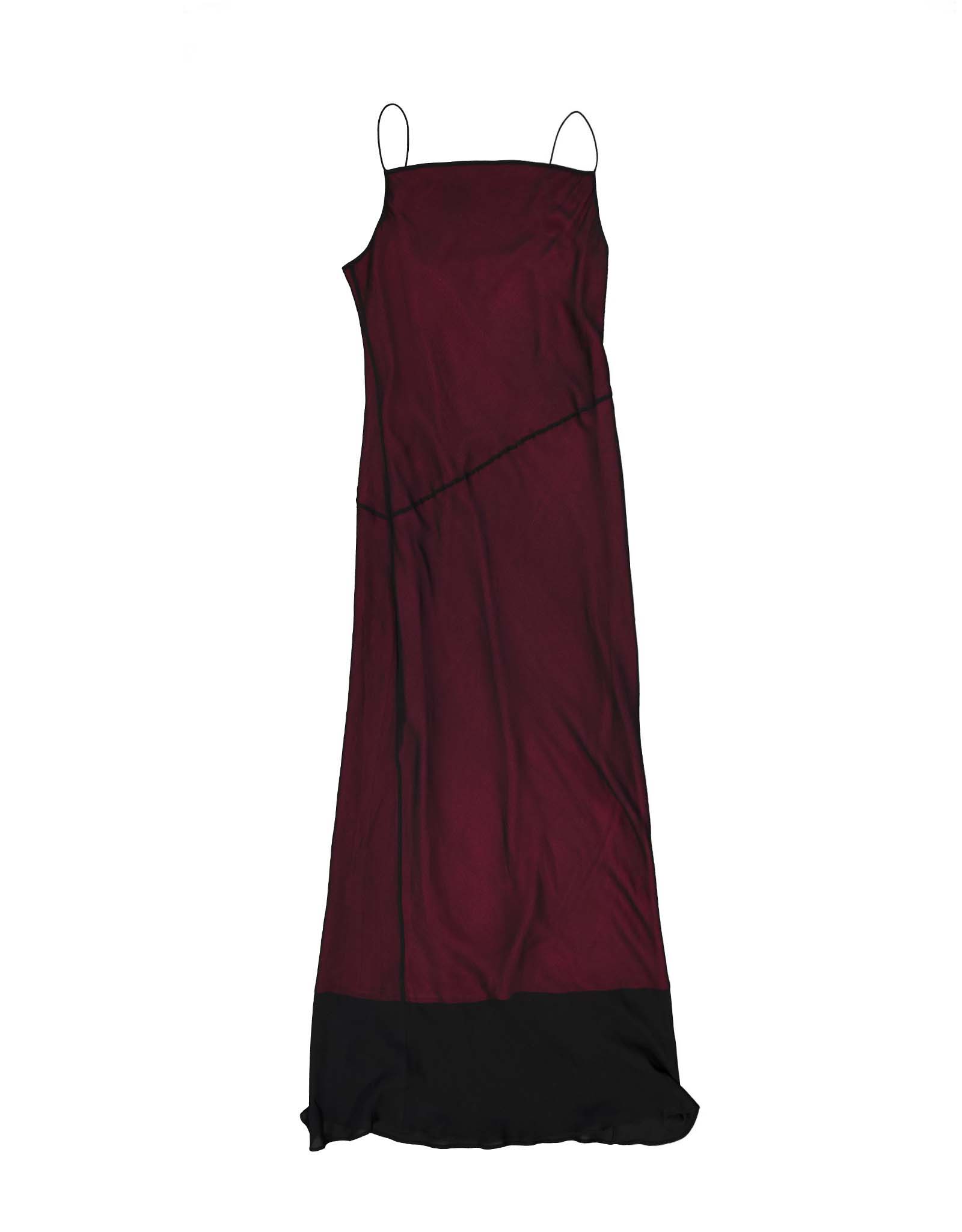 90s red and black layered mesh dress 90s Black and Red Mesh Dress