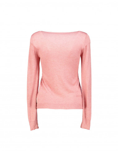 Armani Jeans women's pink silk wool blend cardigan