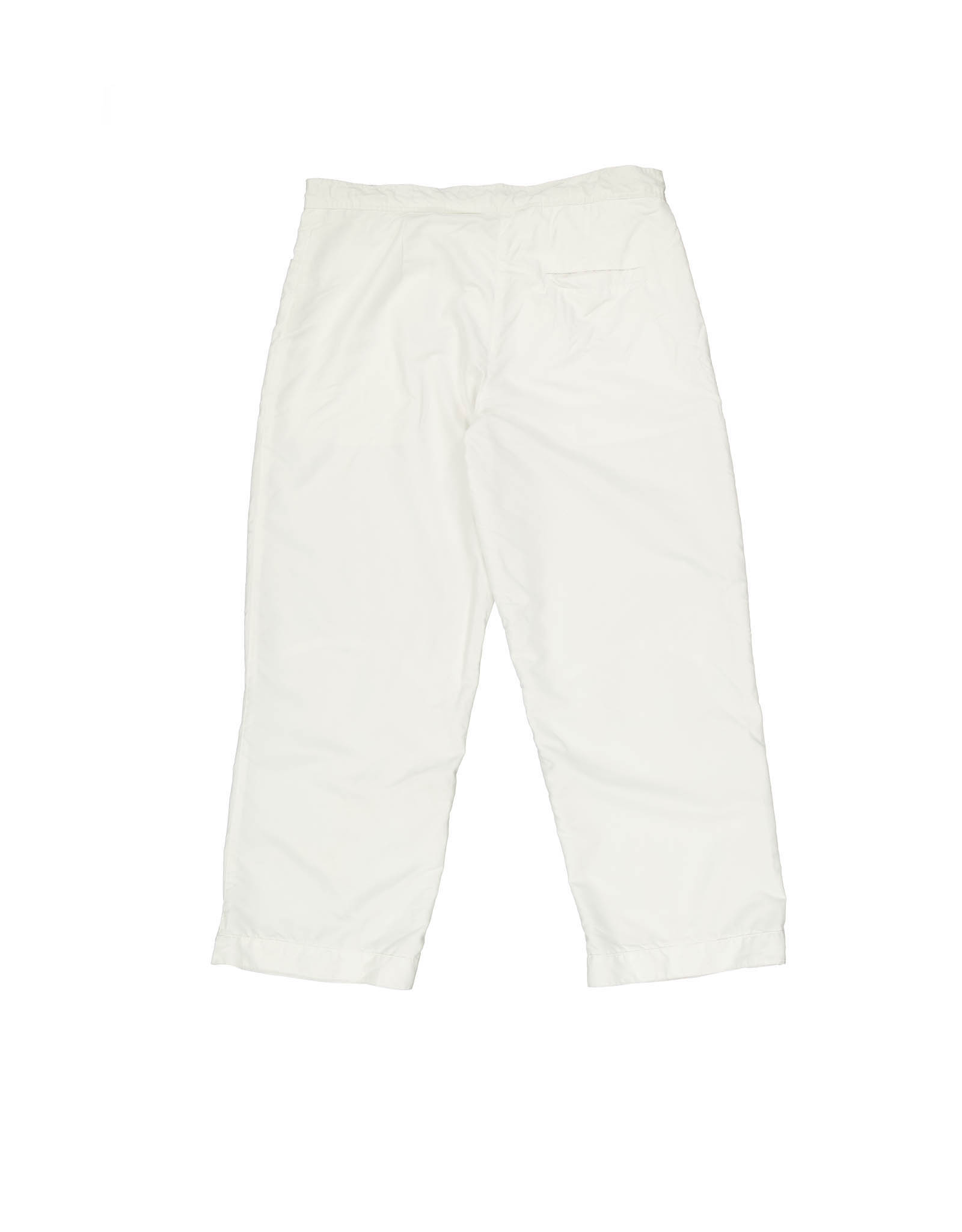 Odyssee vintage women's 00's white athleisure capri trousers