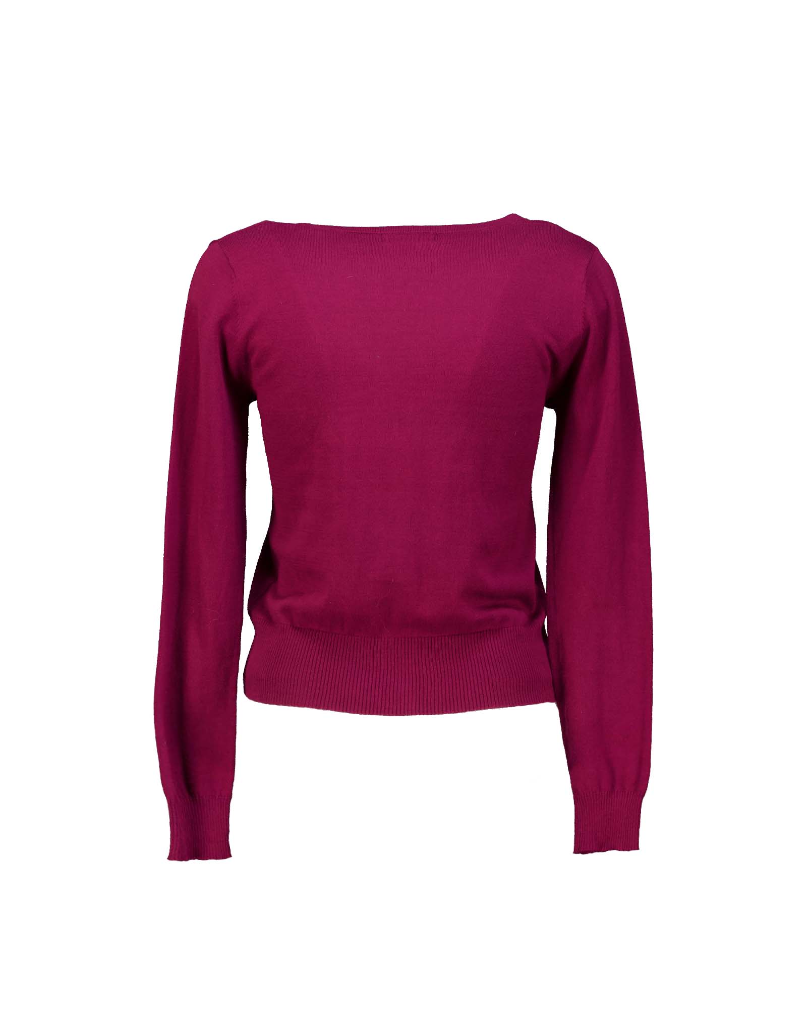 Kina Louie vintage women's 00's bordeaux cotton cardigan