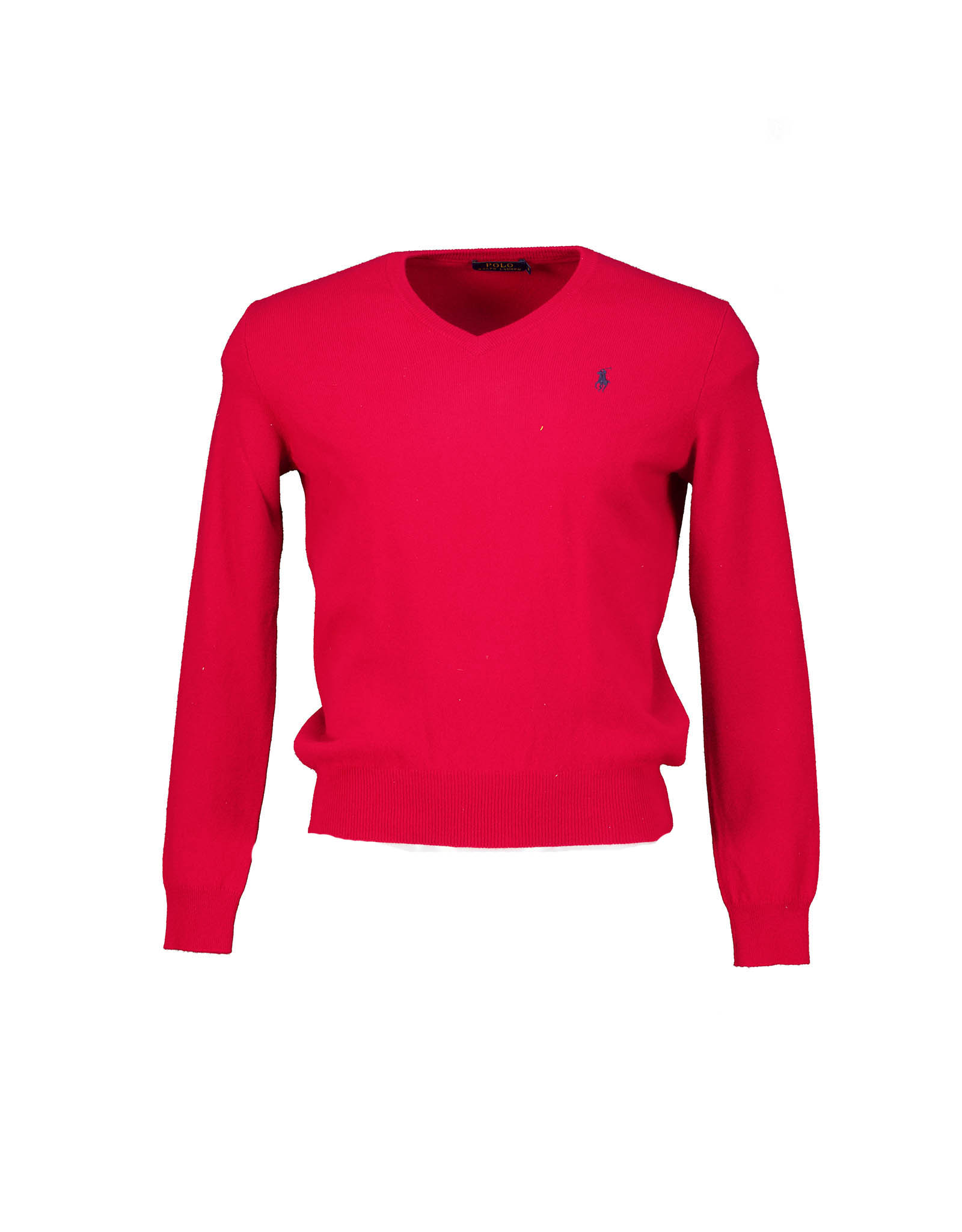 Polo Ralph Lauren men's red wool V-neck sweater