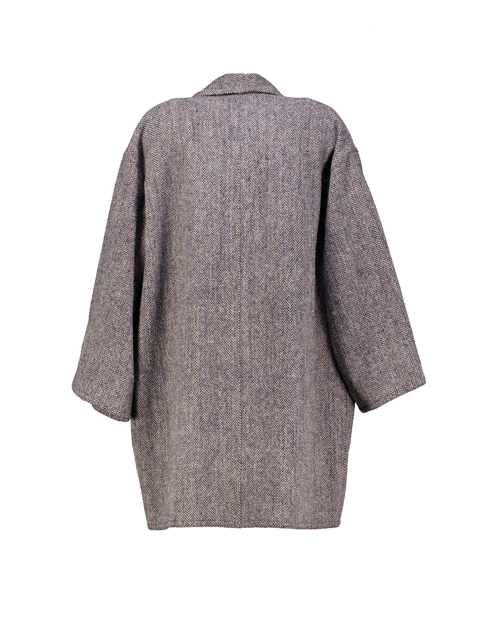 Harris Tweed vintage women's 90's gray herringbone wool jacket