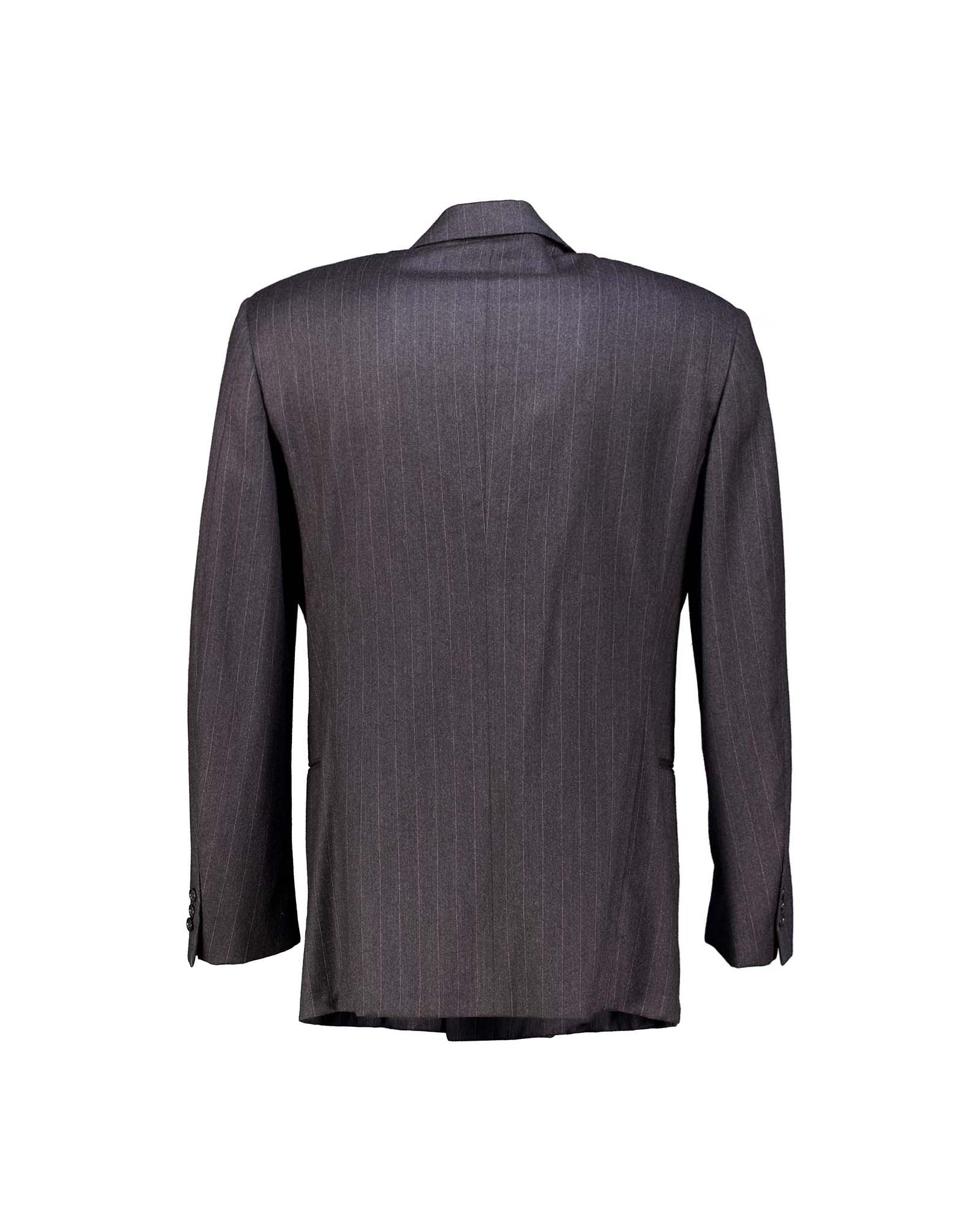 Nino Cerruti men's gray pinstripe wool blazer